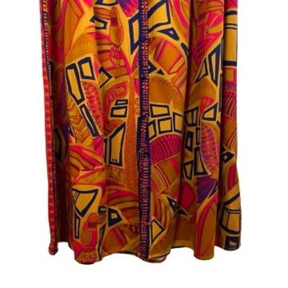 Farm Rio Cool Tropical Button Down Maxi Skirt Size Medium - Picture 4 of 15